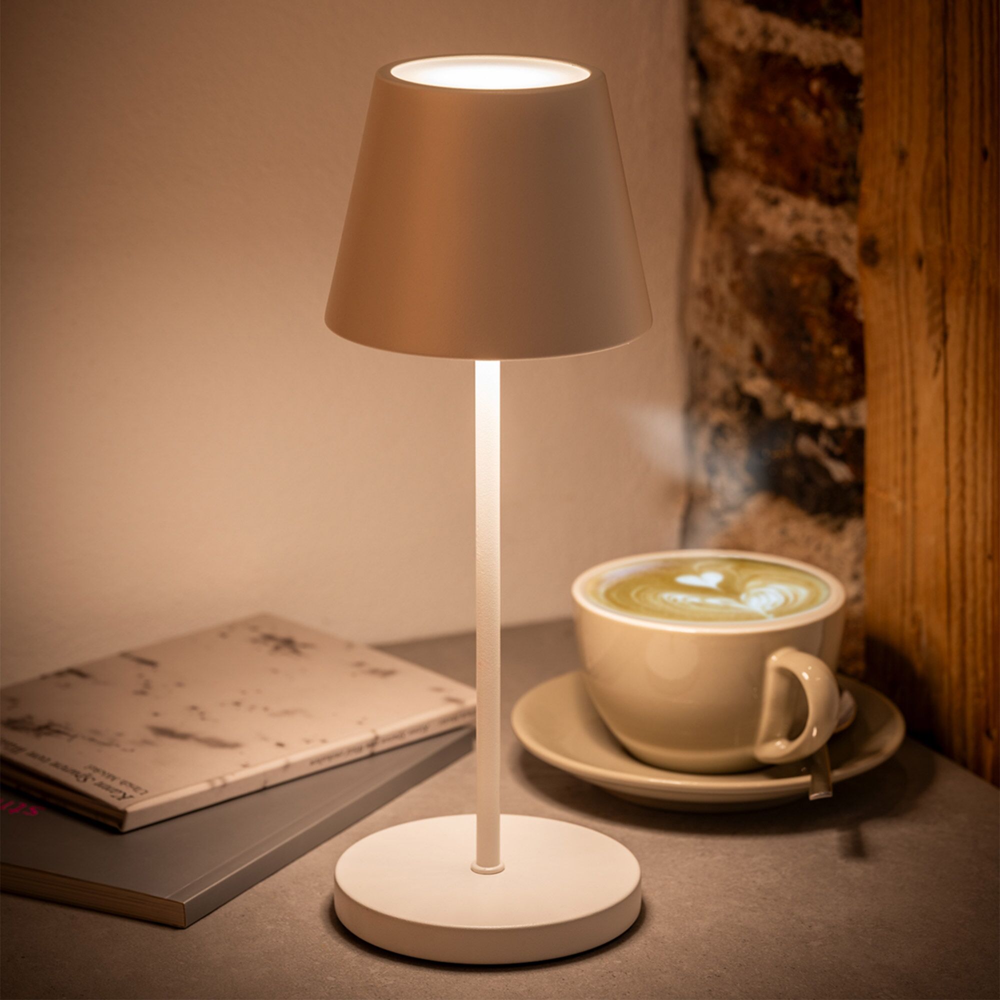MERLE Stmívatelná Stolní Lampa 4 ks Bílá 305 mm