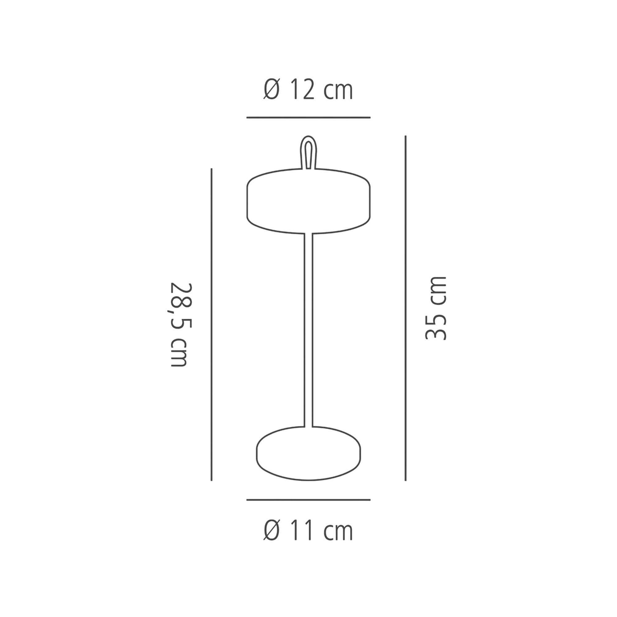 CLEO Stmívatelná Stolní Lampa 350 mm Mátová 4 Stück