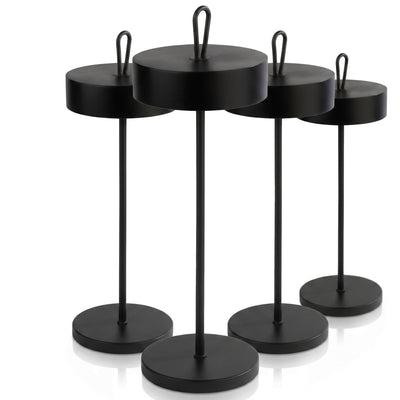 CLEO Stmívatelná Stolní Lampa Kov Černá 350 mm 4 Stück