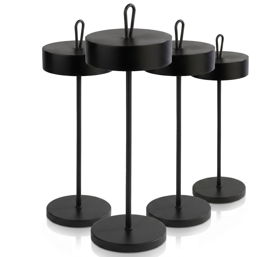 CLEO Stmívatelná Stolní Lampa Kov Černá 350 mm 4 Stück