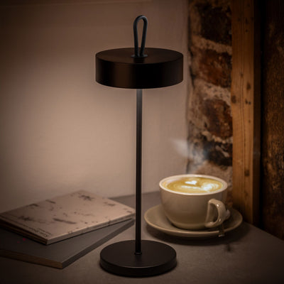 CLEO Stmívatelná Stolní Lampa Kov Černá 350 mm 4 Stück