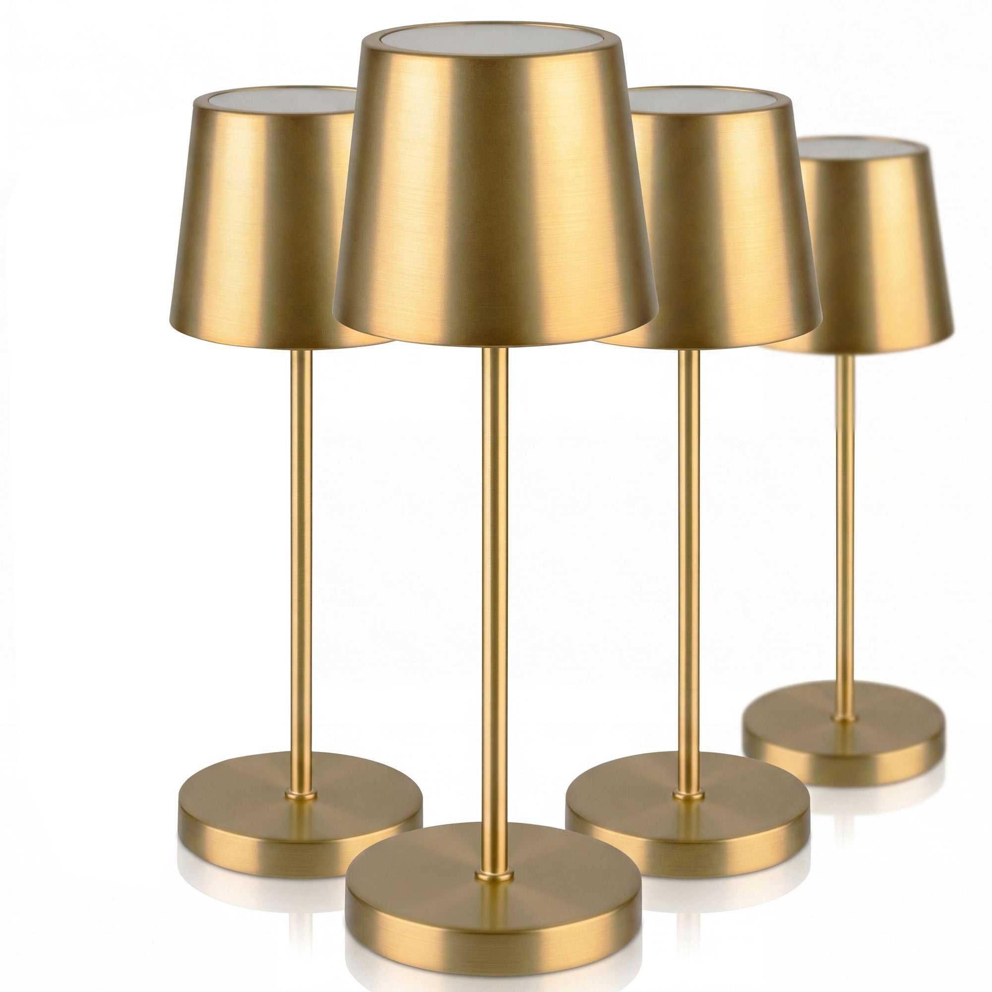 MERLE Tischlampe Gold 305 mm 4 Stück