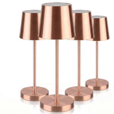 MERLE Tischlampe 305 mm Kupfer 4er-Set
