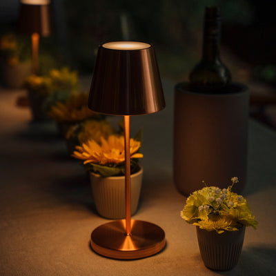 MERLE Tischlampe 305 mm Kupfer 4er-Set