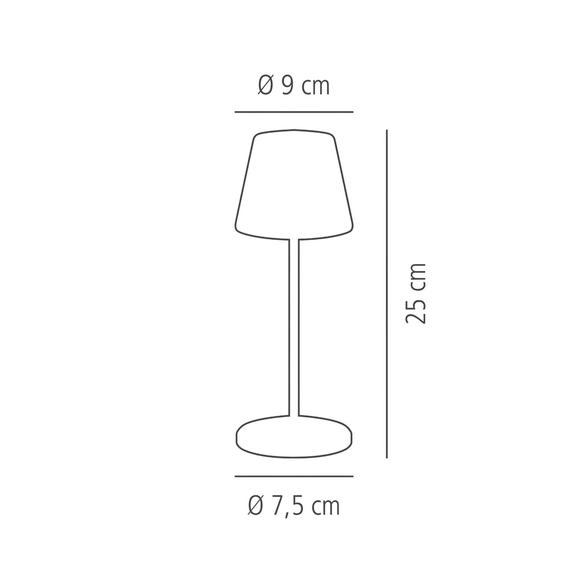 MERLE MINI Tischlampe 250 mm 4 Stück