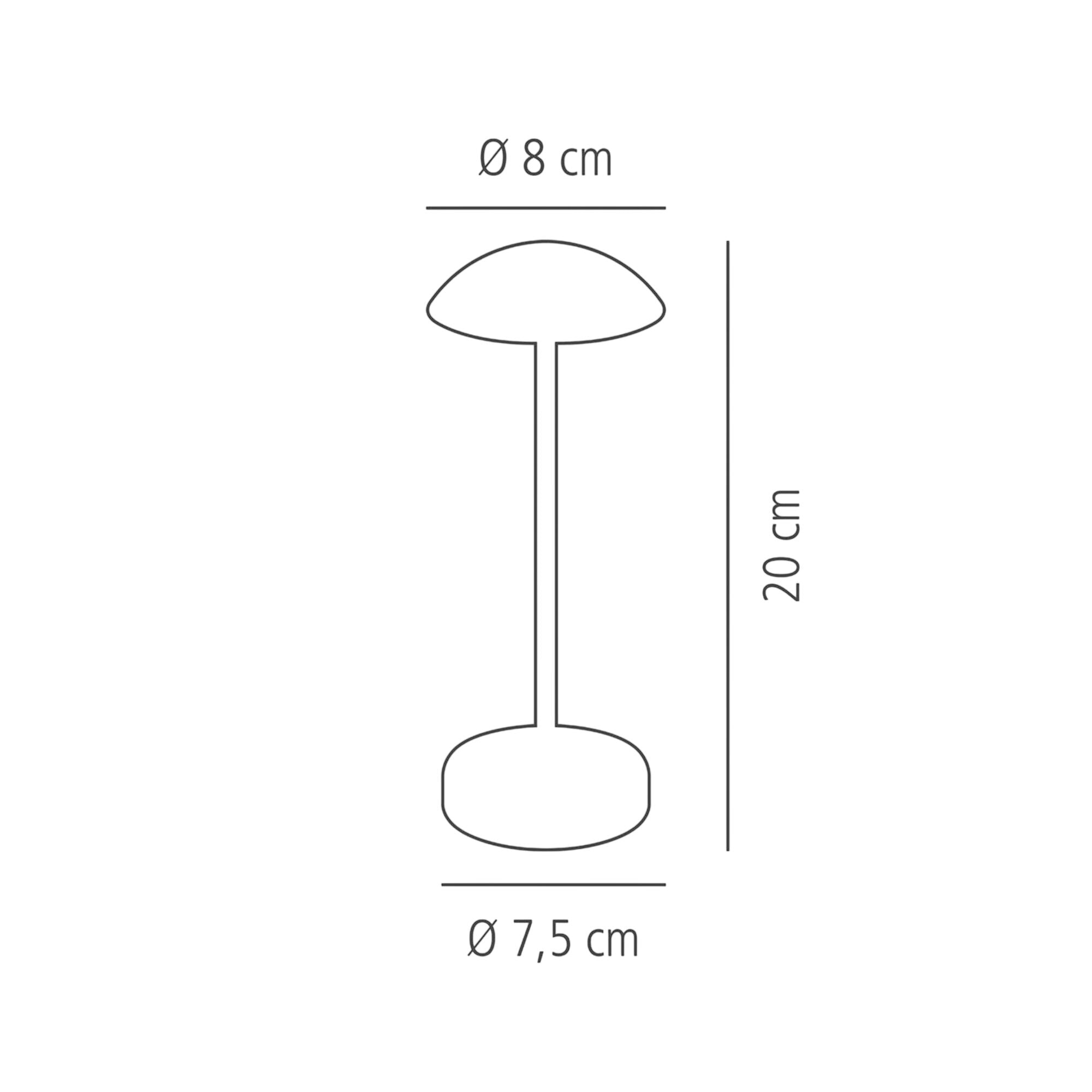 ALVA Stmívatelná Stolní Lampa 1 W 100 lm Černá 4 Kusy