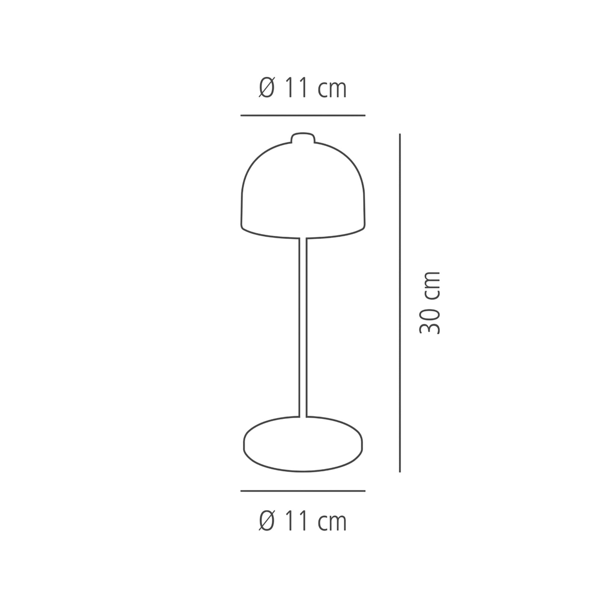 JOSEF Stolná Lampa 300 mm Černá 4 Stück