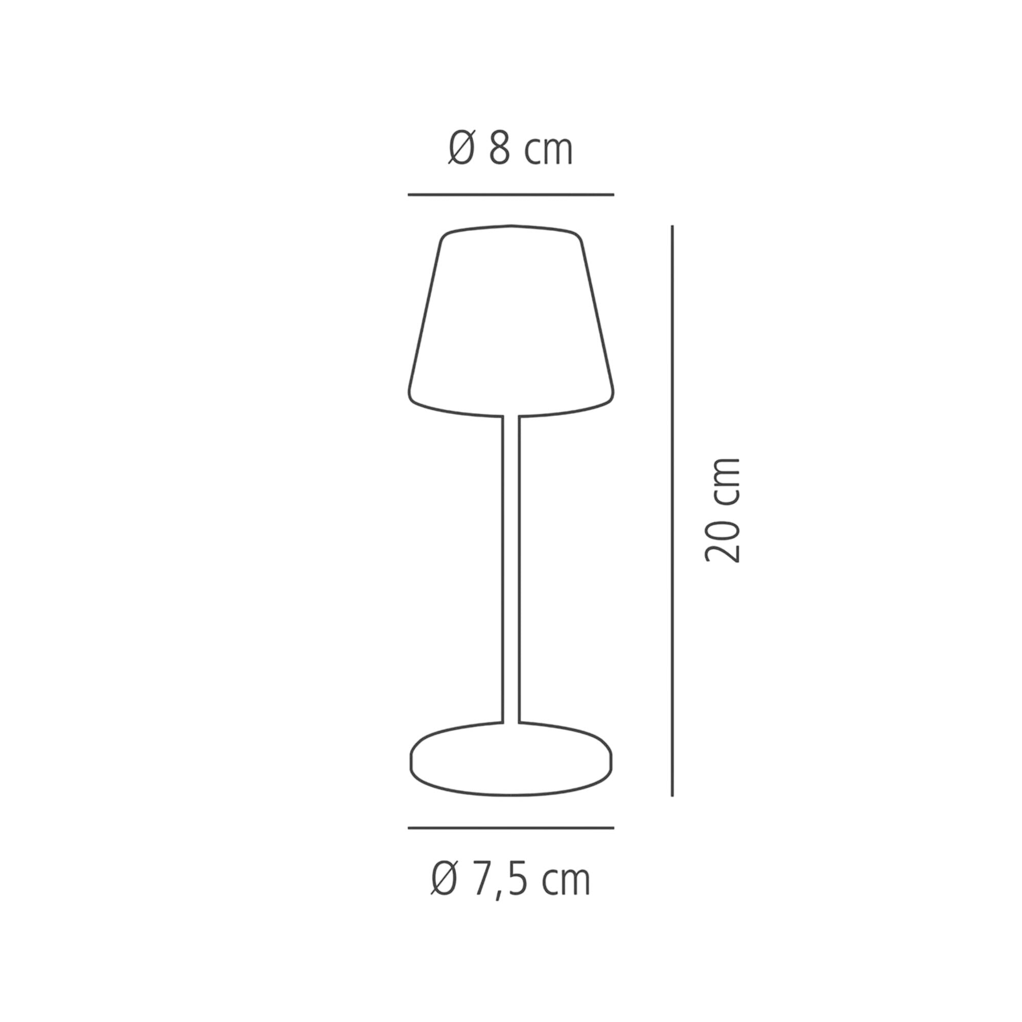 MERLE MICRO Stmívatelná Stolní Lampa 200 mm 4 Ks