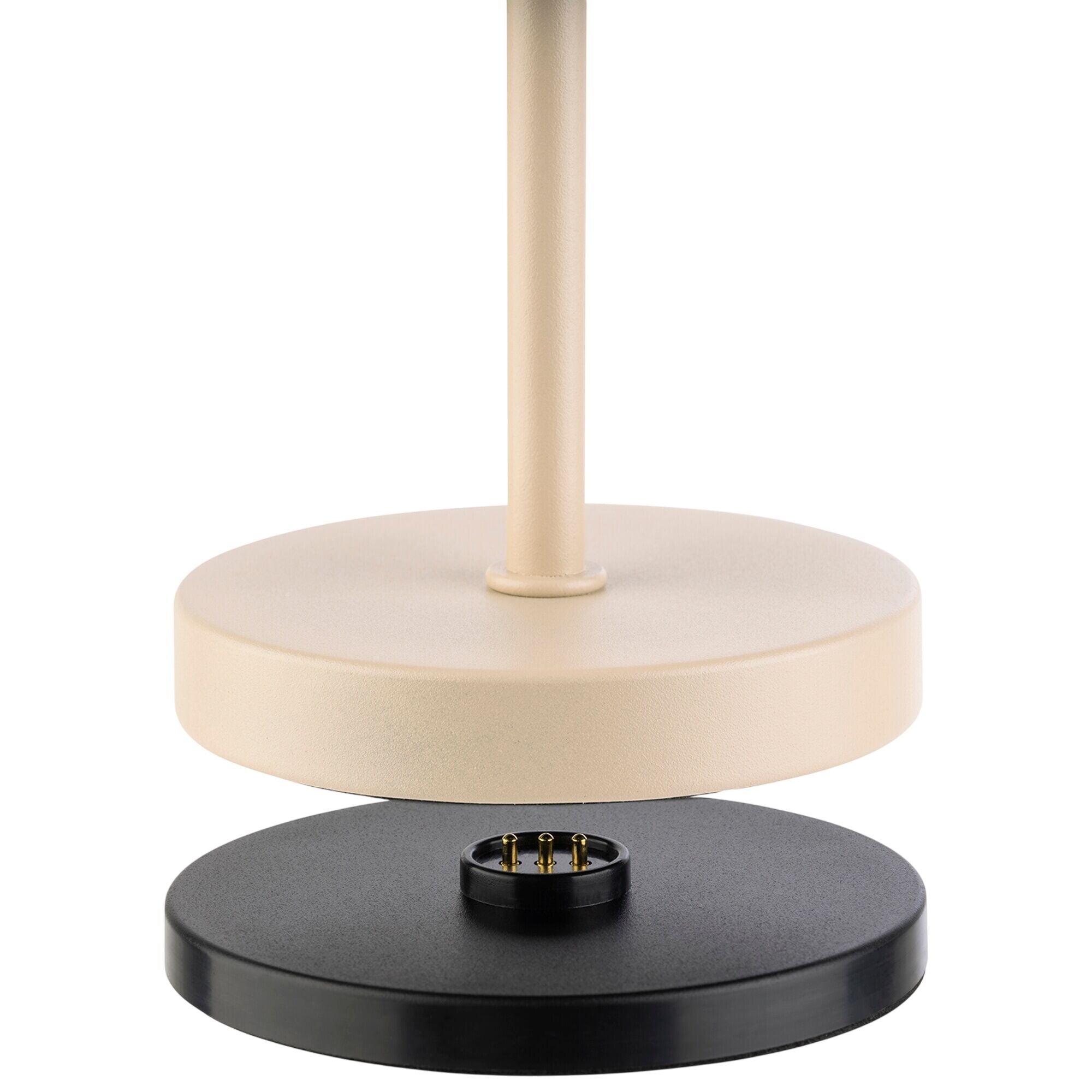 MERLE MICRO Tischlampe 200 mm Metall Sandfarben 4er-Set