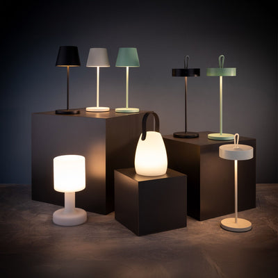 MERLE Stmívatelná Stolní Lampa Kov 305 mm 4 Stück