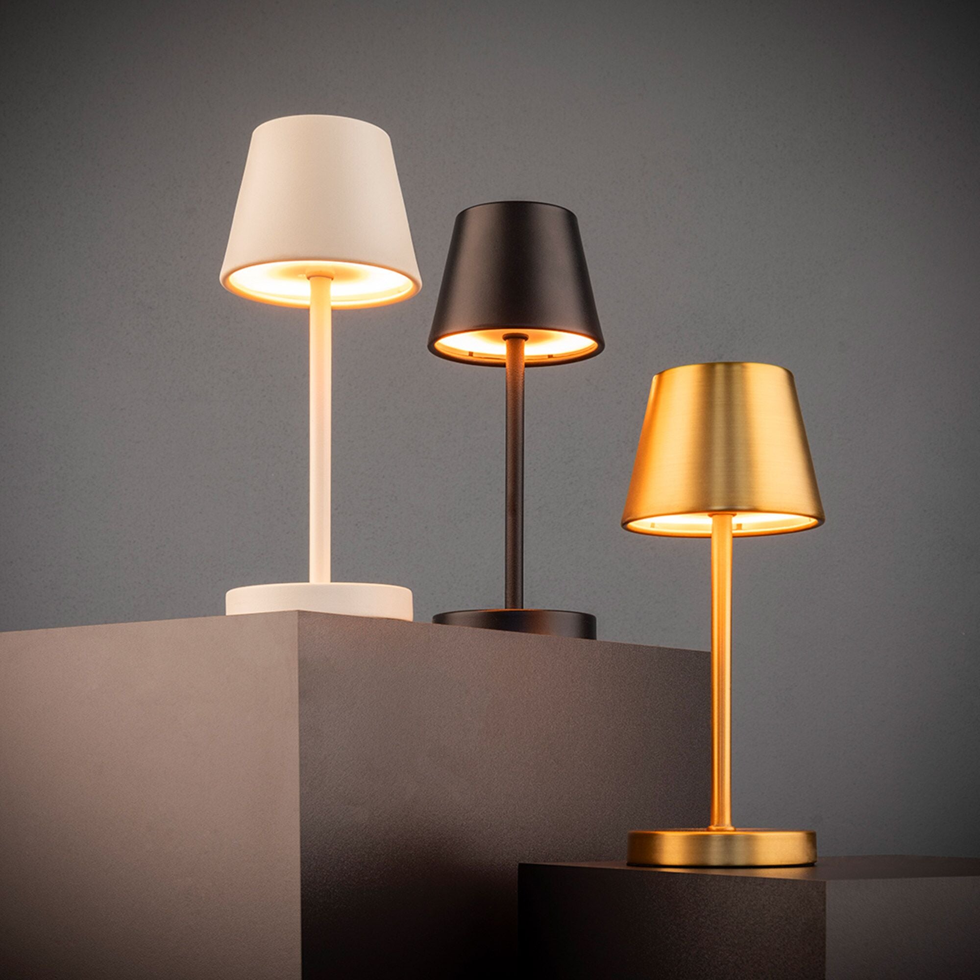 MERLE Stmívatelná Stolní Lampa Kov 305 mm 4 Stück