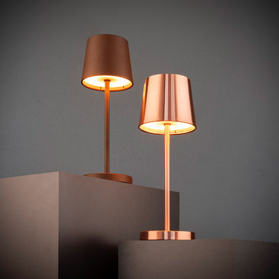MERLE Tischlampe 305 mm Kupfer 4er-Set