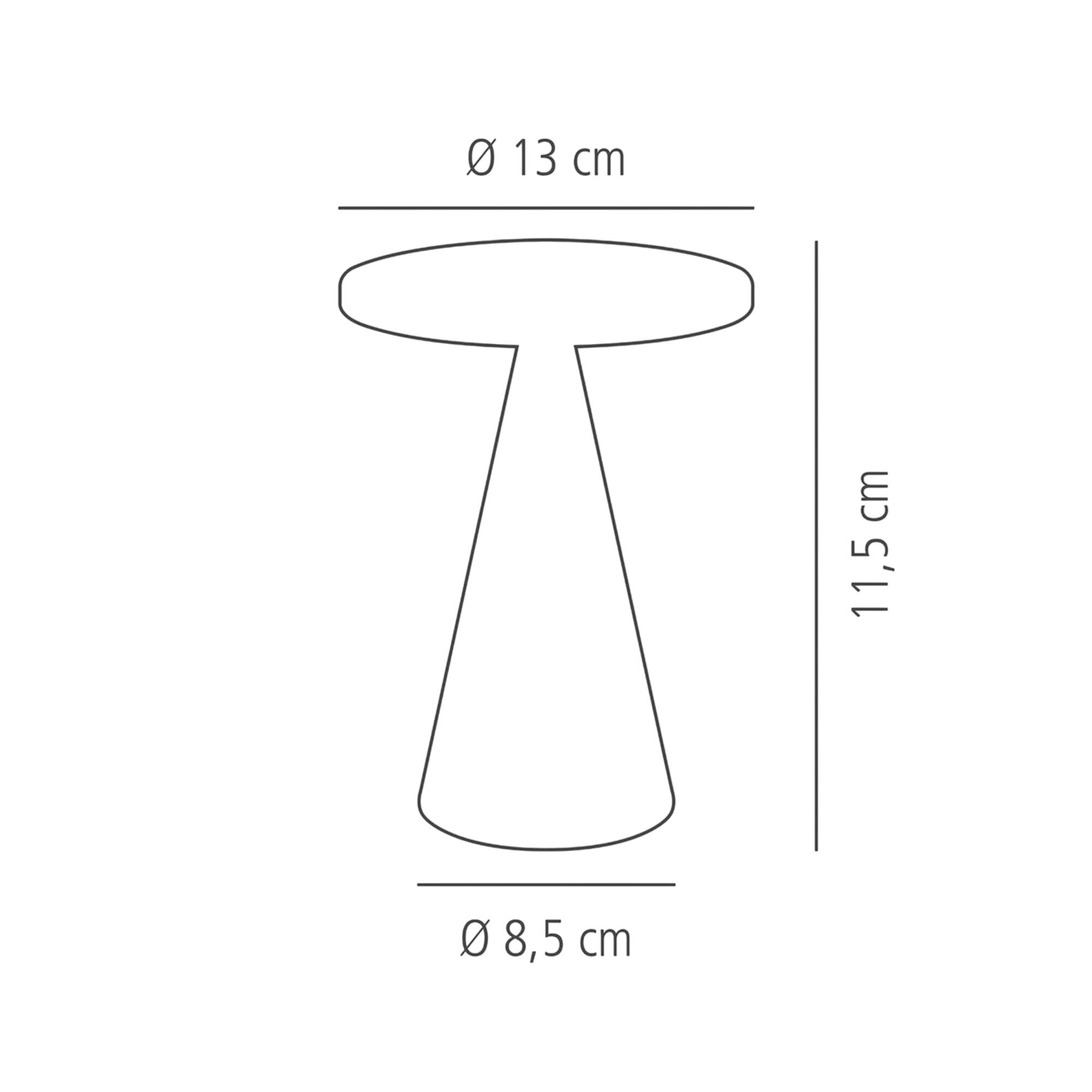 CONE MINI Tischlampe 130 mm 4 Stück Weiß