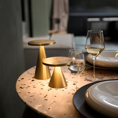 CONE MINI Tischlampe 130 mm Gold 4 Stück