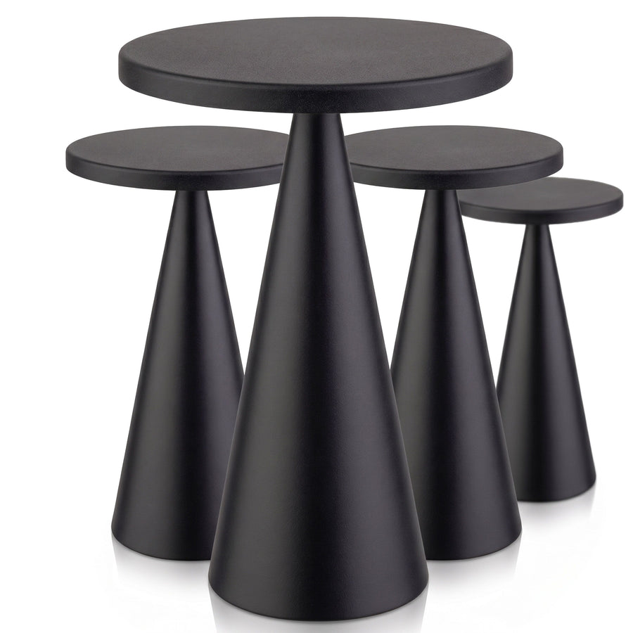 CONE Tischlampe 130 x 130 x 180 mm Schwarz 4 Stück