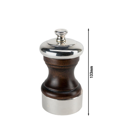 PEUGEOT PALACE Salzstreuer Holz Versilbert Antik 100 mm 2 Stück