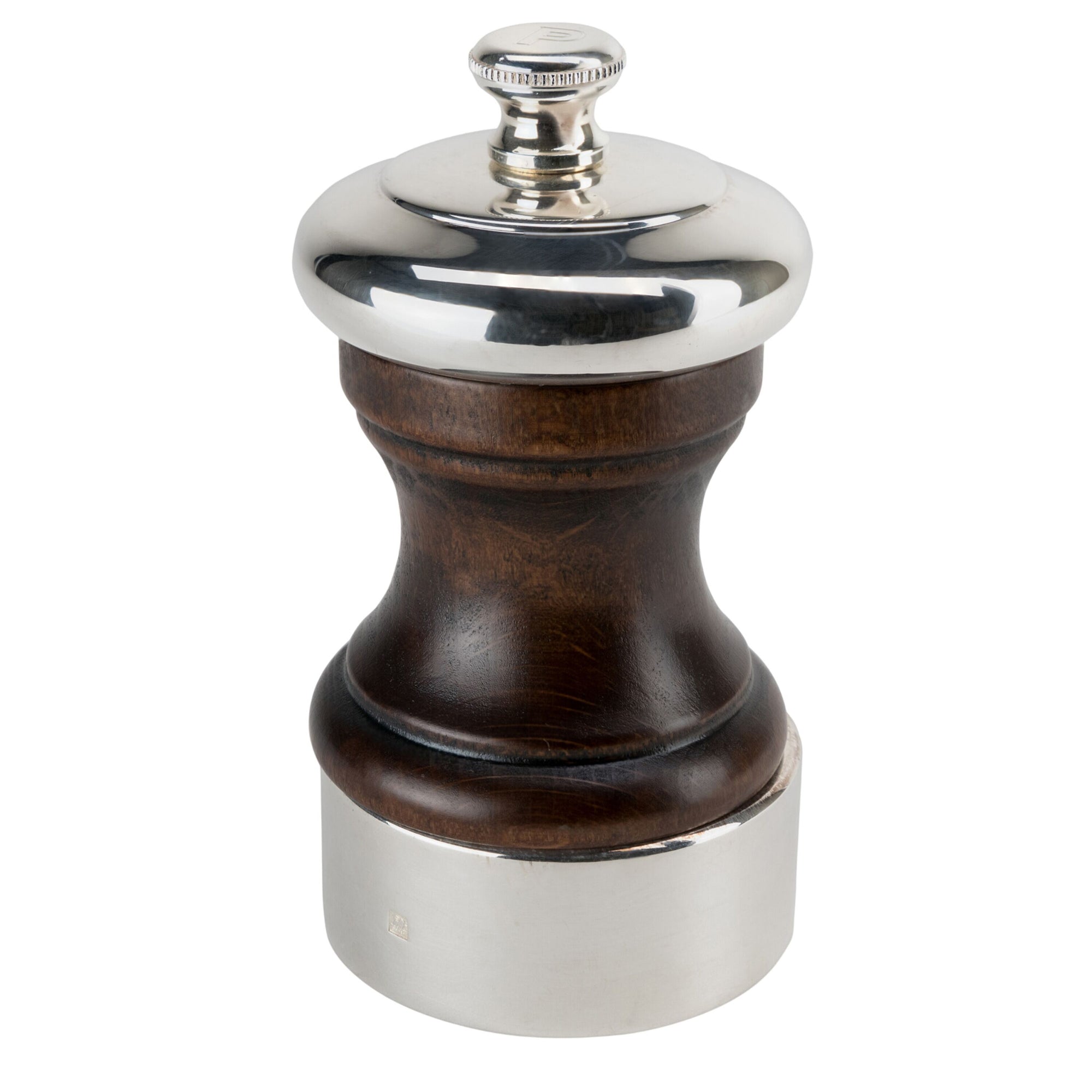 PEUGEOT PALACE Pfeffermühle Holz Versilbert Antik 100 mm 2 Stück
