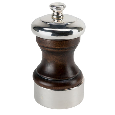 PEUGEOT PALACE Pfeffermühle Holz Versilbert Antik 100 mm 2 Stück