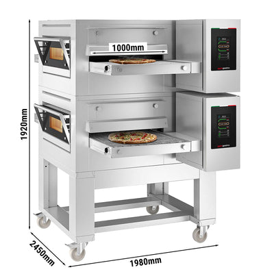 Gas-Durchlaufofen 1980 mm 2450 mm Touchscreen 350 °C