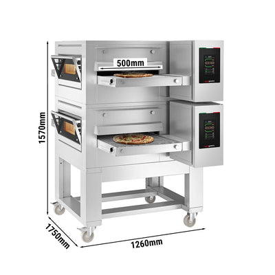 GGM Gastro Gas-Durchlaufofen 1260 x 1750 mm 2 Kammern