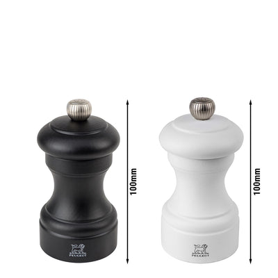PEUGEOT BISTRO Salz- und Pfeffermühle Holz Schwarz/Weiß 100 mm 6 Stück