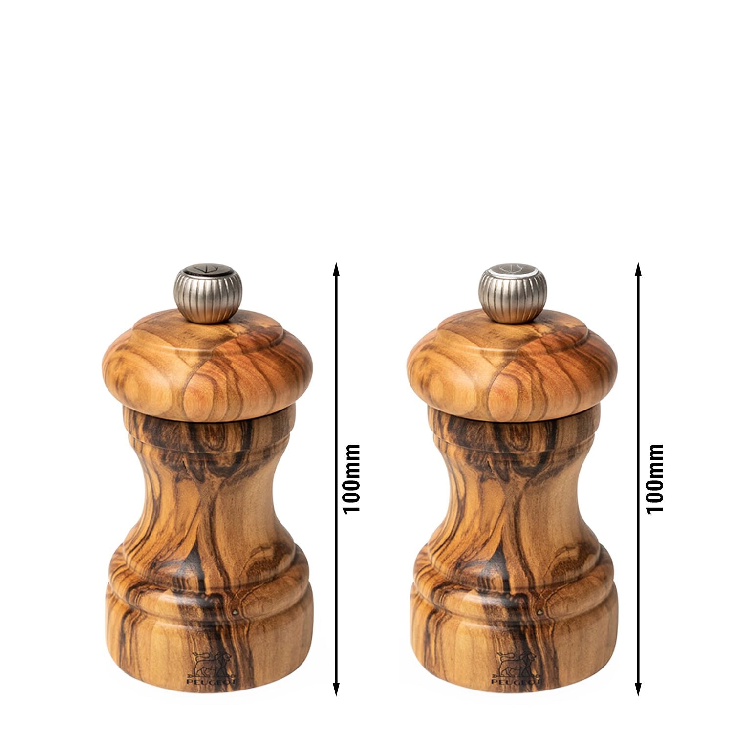 PEUGEOT BISTRO Salz- und Pfeffermühle Olivenholz 100 mm 6 Stück