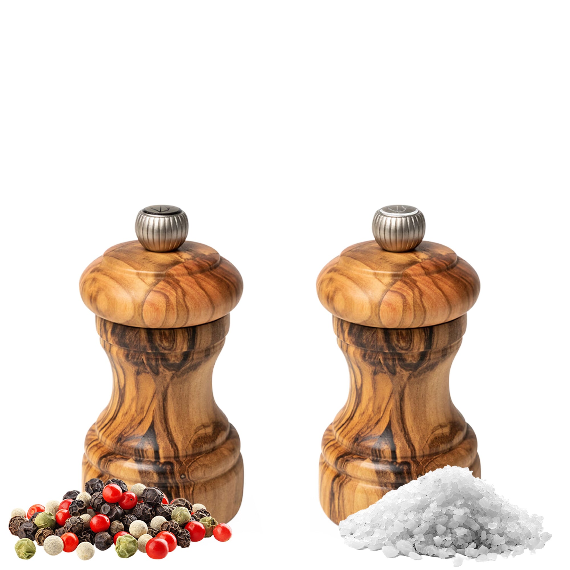 PEUGEOT BISTRO Salz- und Pfeffermühle Olivenholz 100 mm 6 Stück