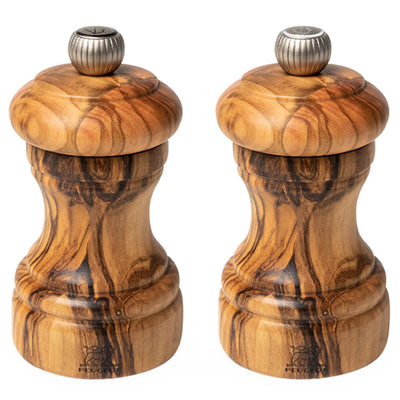 PEUGEOT BISTRO Salz- und Pfeffermühle Olivenholz 100 mm 6 Stück