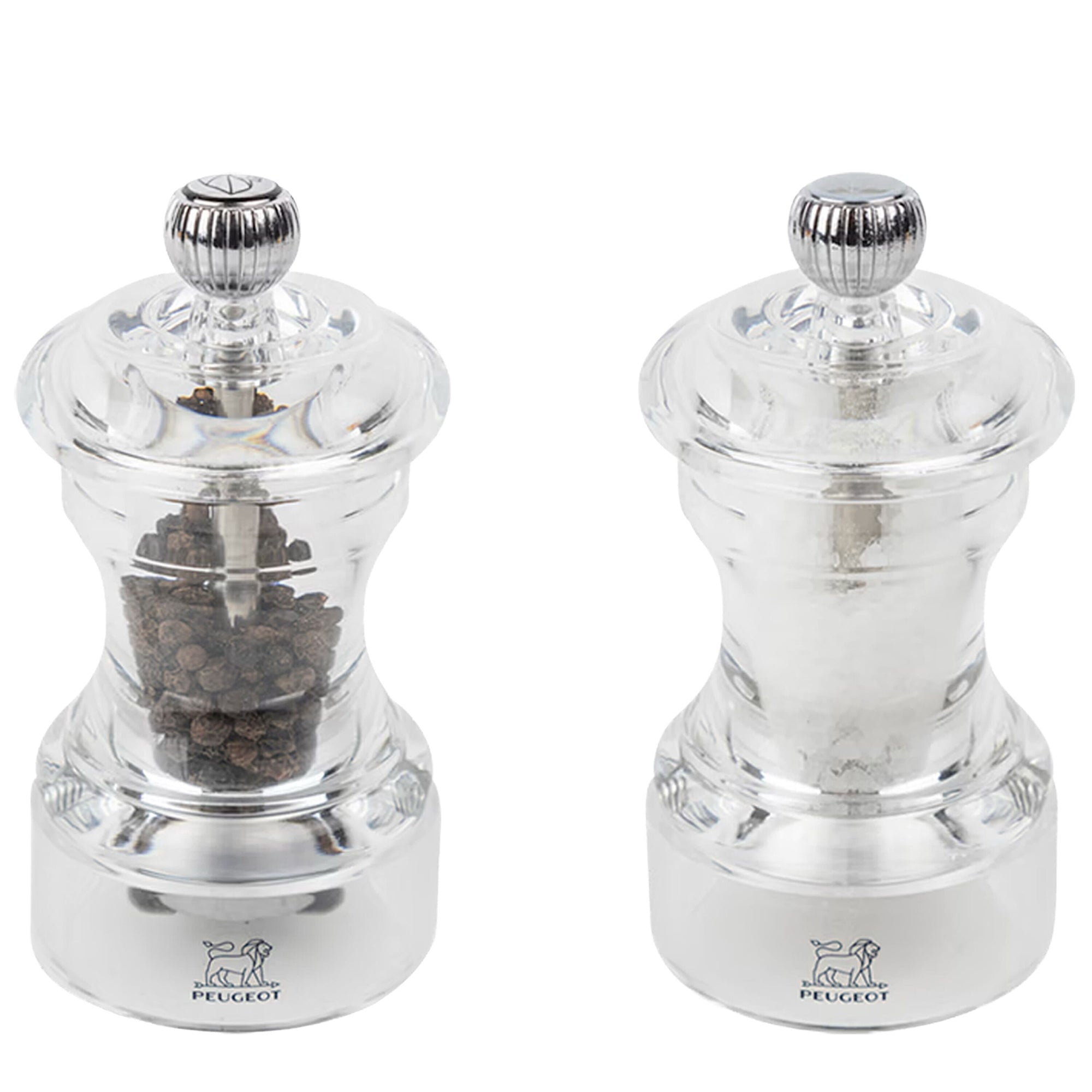 PEUGEOT BISTRO Salzmühle und Pfeffermühle Acryl 100 mm 6 Stück
