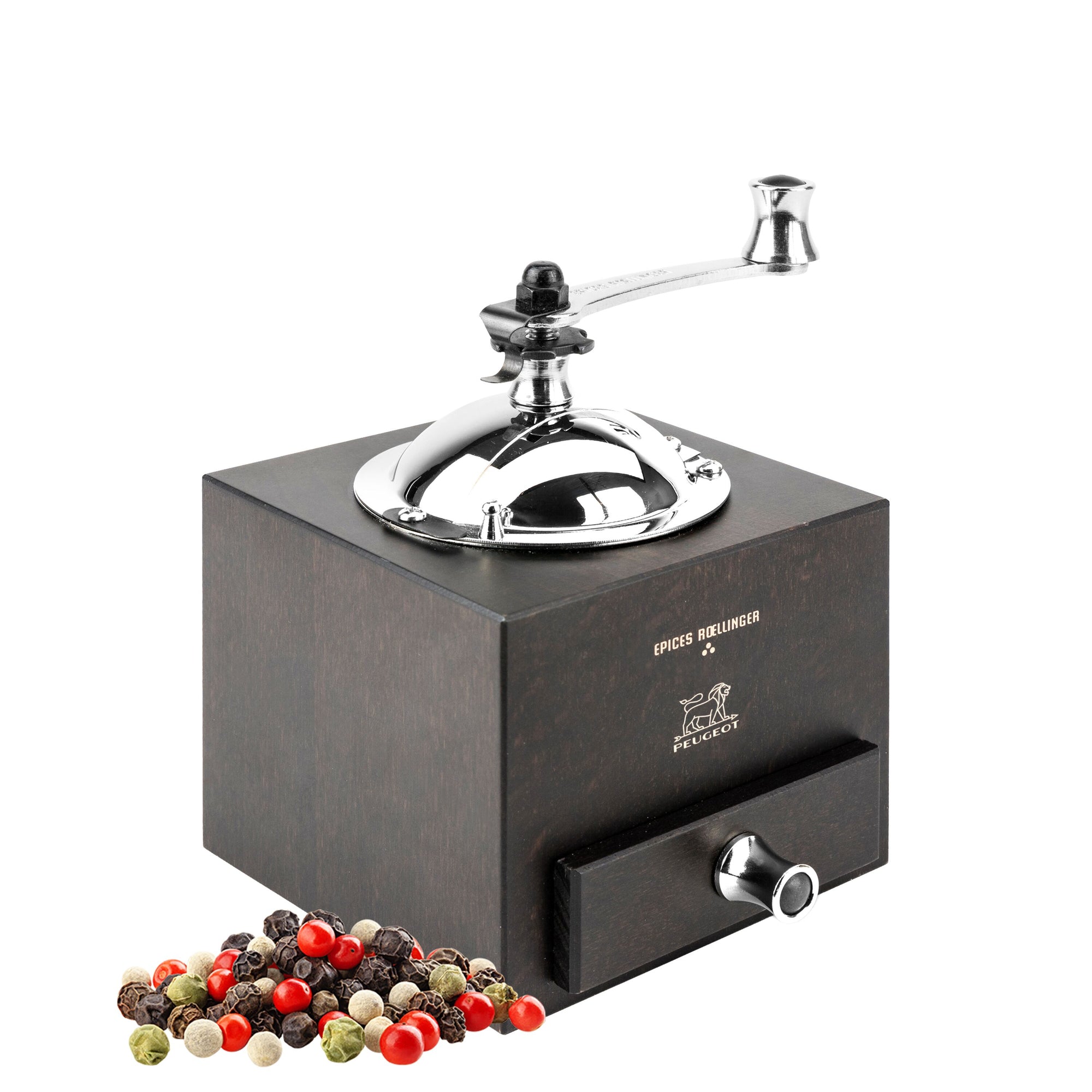 PEUGEOT LE MOULIN D'OLIVIER ROELLINGER Pfeffermühle Holz Schokolade 130 mm 6 Stück