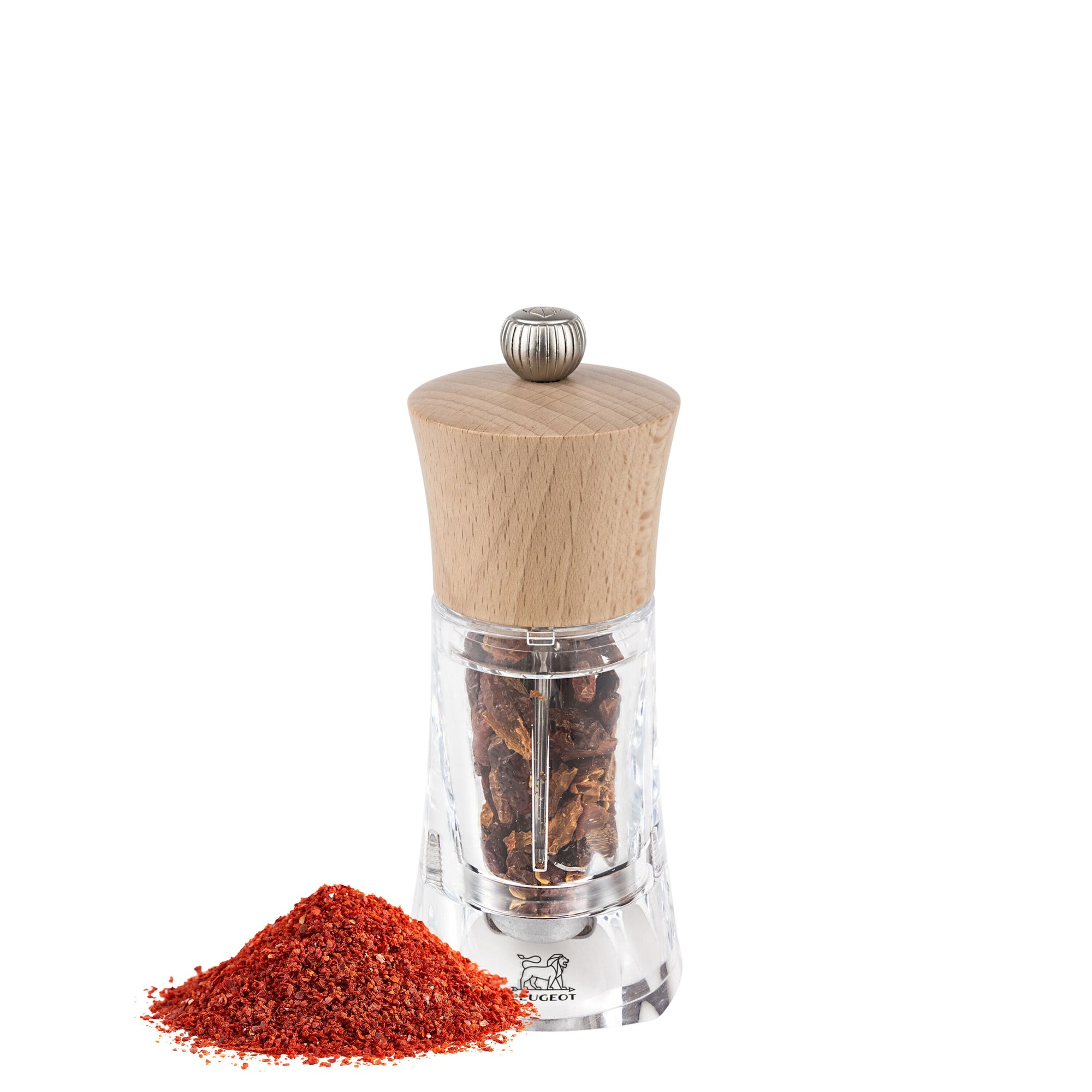 PEUGEOT OLÉRON Chilli-Mühle Holz/Acryl 140 mm 6 Stück
