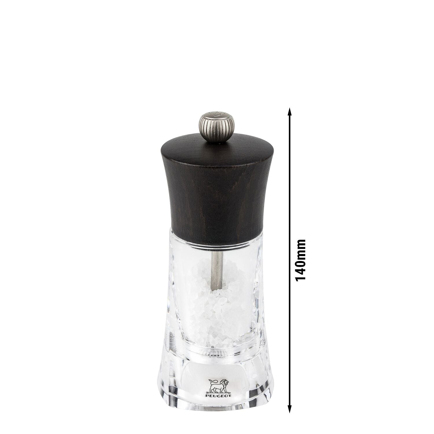 PEUGEOT OLÉRON Salzmühle Holz Akryl Schokolade 140 mm 6 Stück