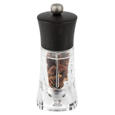 PEUGEOT OLÉRON Chilli-Mühle Holz/Acryl Schokolade 140 mm 6 Stück