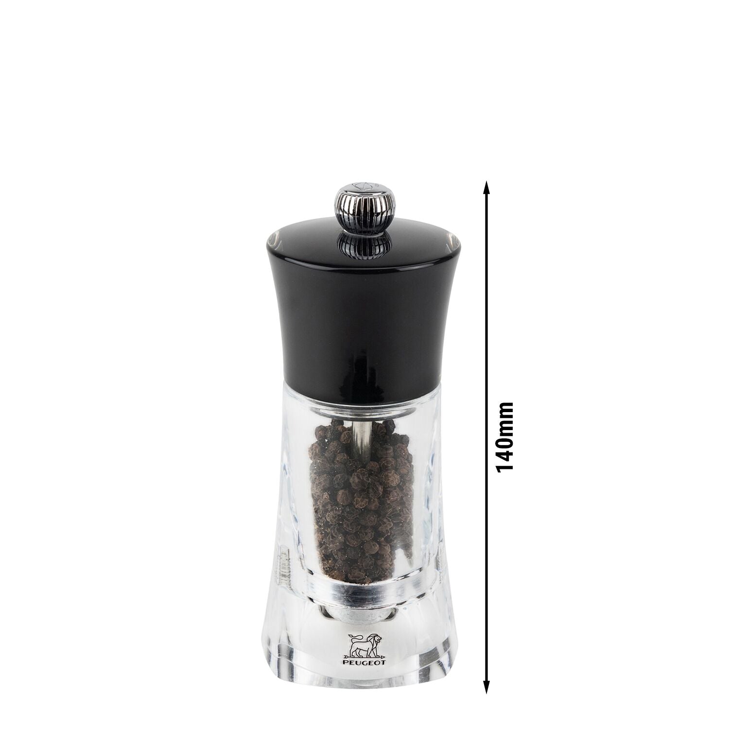 PEUGEOT MOLÈNE Pfeffermühle Acryl/Schwarz 140 mm 6 Stück