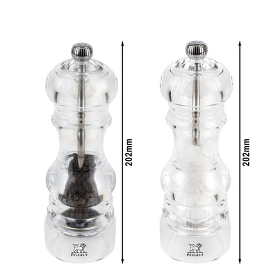 PEUGEOT NANCY Salz- und Pfeffermühle Acryl 180 mm 6 Stück