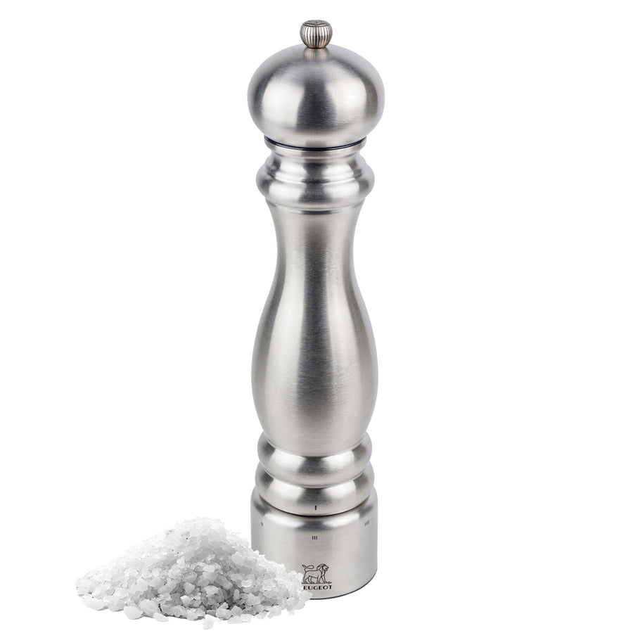 PEUGEOT PARIS CHEF Salzmühle Edelstahl Silber 300 mm 3 Stück