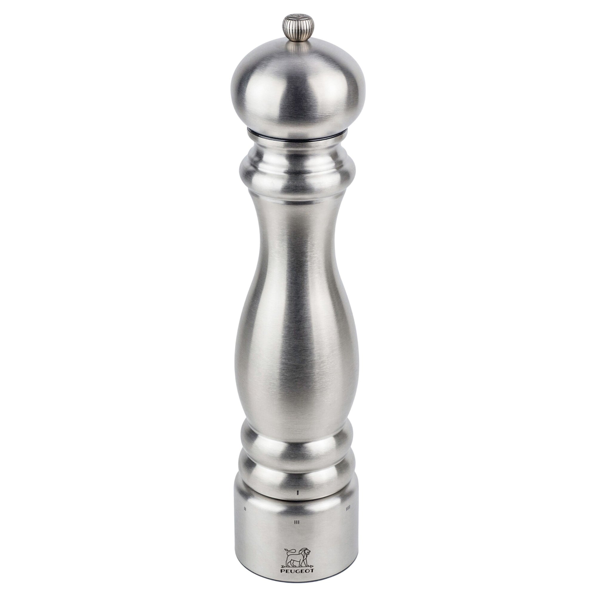 PEUGEOT PARIS CHEF Salzmühle Edelstahl Silber 300 mm 3 Stück