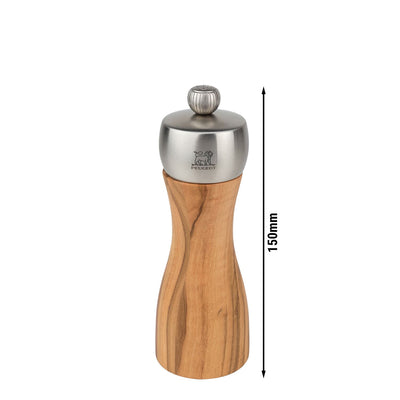 PEUGEOT FIDJI Salzstreuer Olivenholz Natur 150 mm 6 Stück