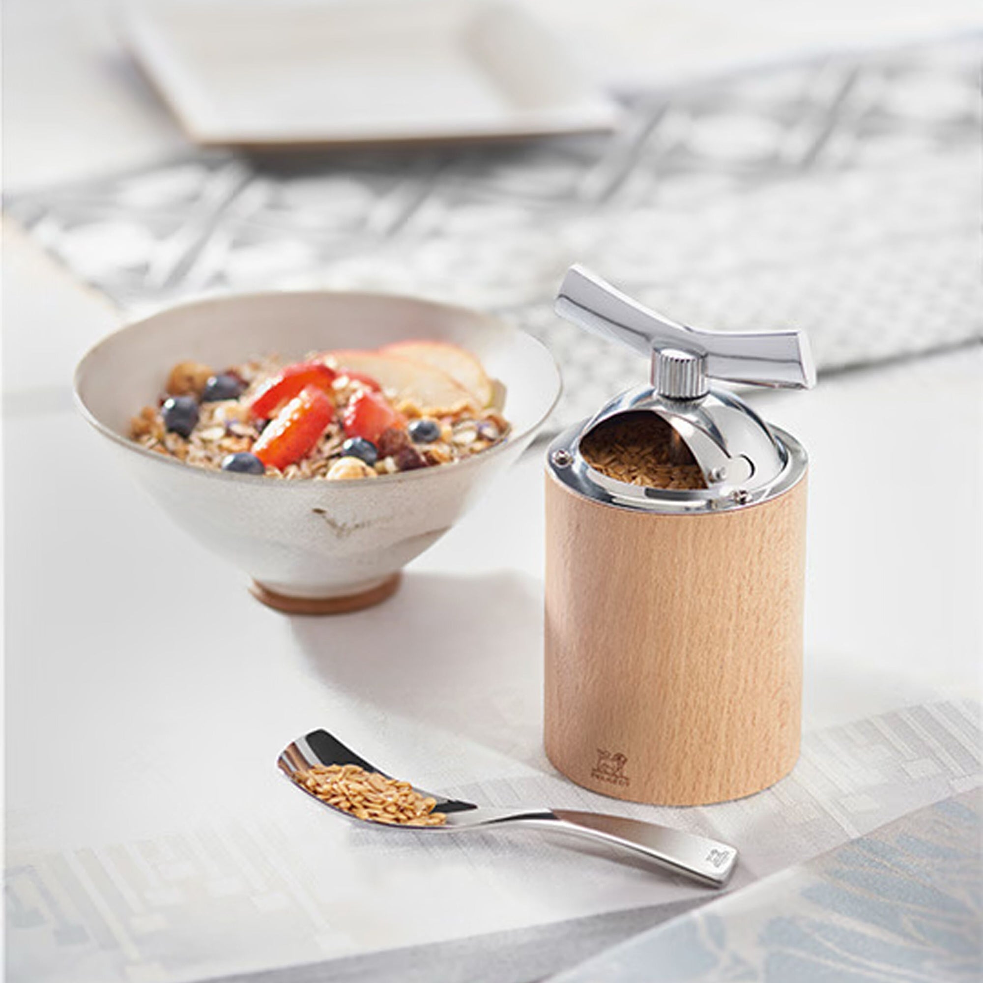PEUGEOT ISEN Mühle für Leinsamen Holz 130 mm 6 Stück