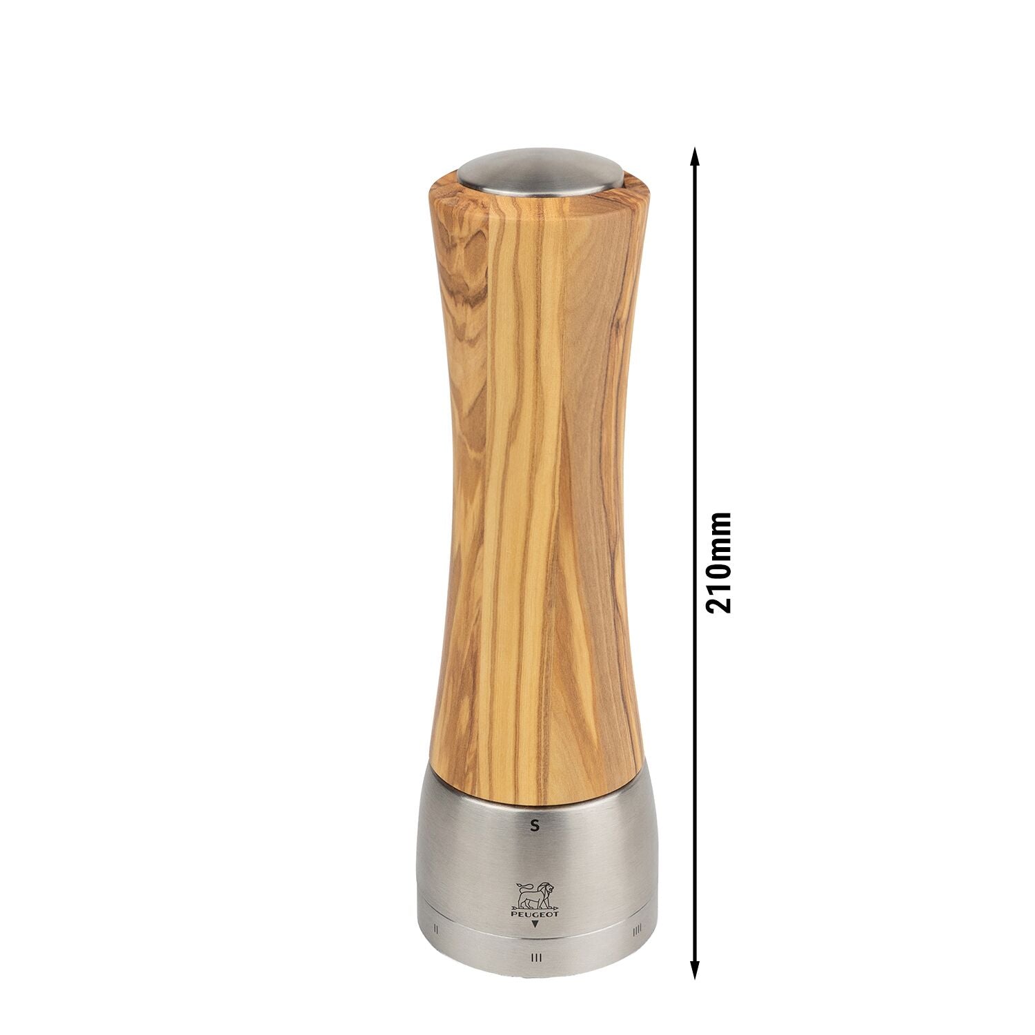 PEUGEOT MADRAS Salzmühle Olivenholz 21 cm 6 Stück