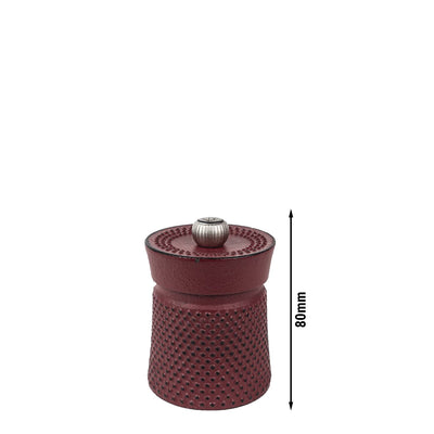 PEUGEOT BALI FONTE Pfeffermühle Gusseisen Rot 80 mm 6 Stück