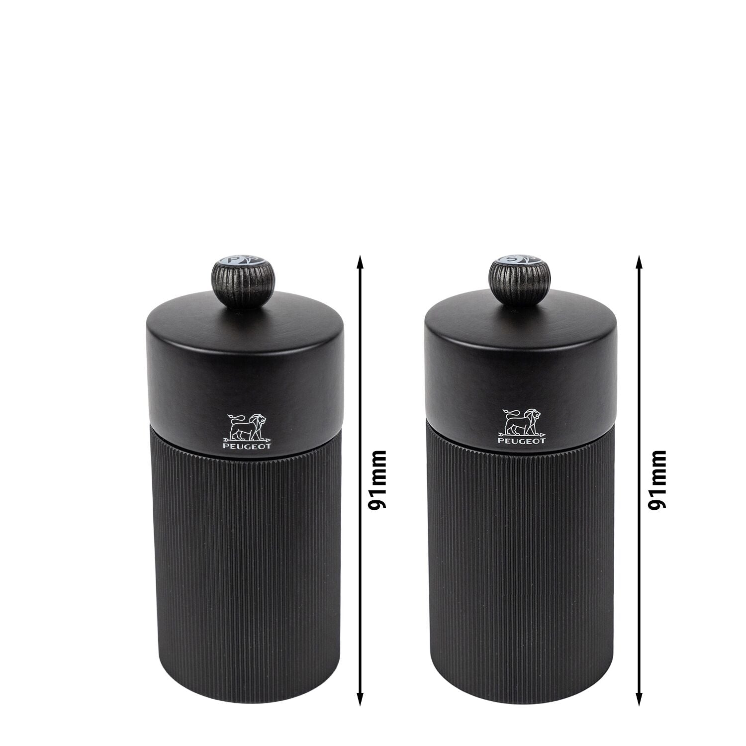 PEUGEOT NIGHT Chic Line Salzmühle Pfeffermühle 120 mm 6 Stück