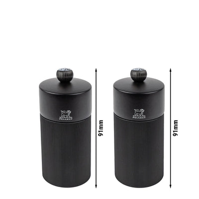 PEUGEOT NIGHT Chic Line Salzmühle Pfeffermühle 120 mm 6 Stück