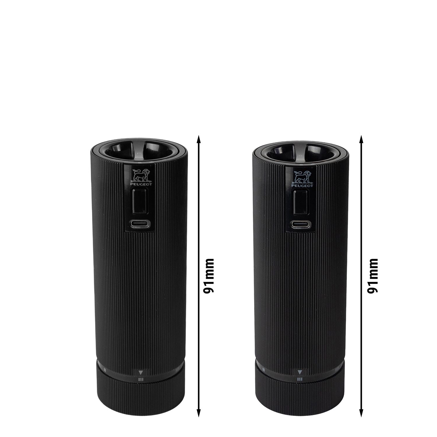 PEUGEOT NIGHT Electric Line Mlýnek na Sůl a Pepř Elektrický Černý Matný 150 mm 6 Stück