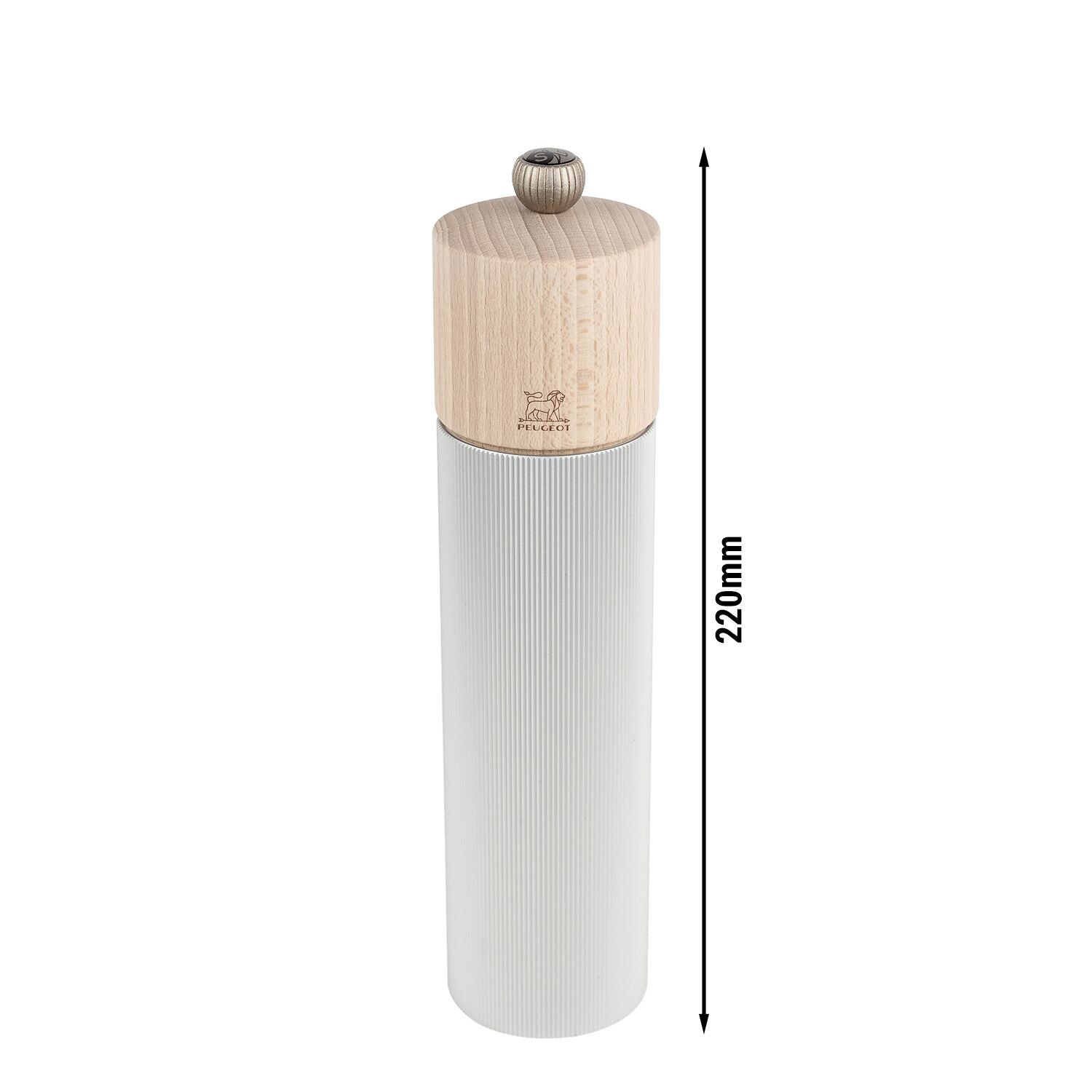 PEUGEOT LINE Salz- und Pfeffermühle Holz Aluminium 220 mm 6 Stück