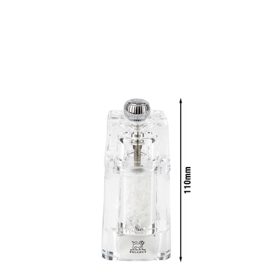 PEUGEOT CHAUMONT Salz- und Pfeffermühle Acryl Edelstahl 110 mm 6 Stück