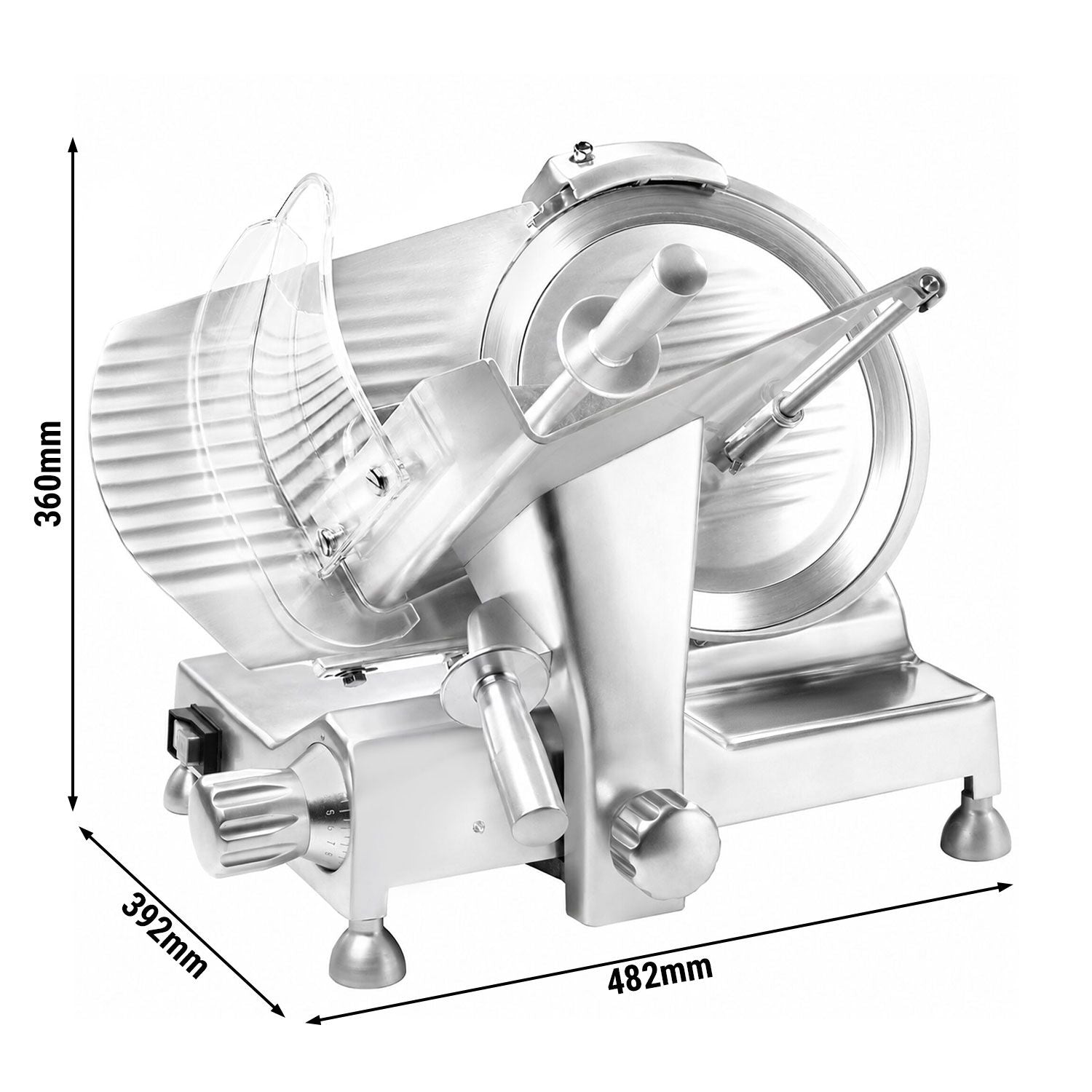 GGM Gastro Profesionální Nářezový Stroj 150 W 250 mm