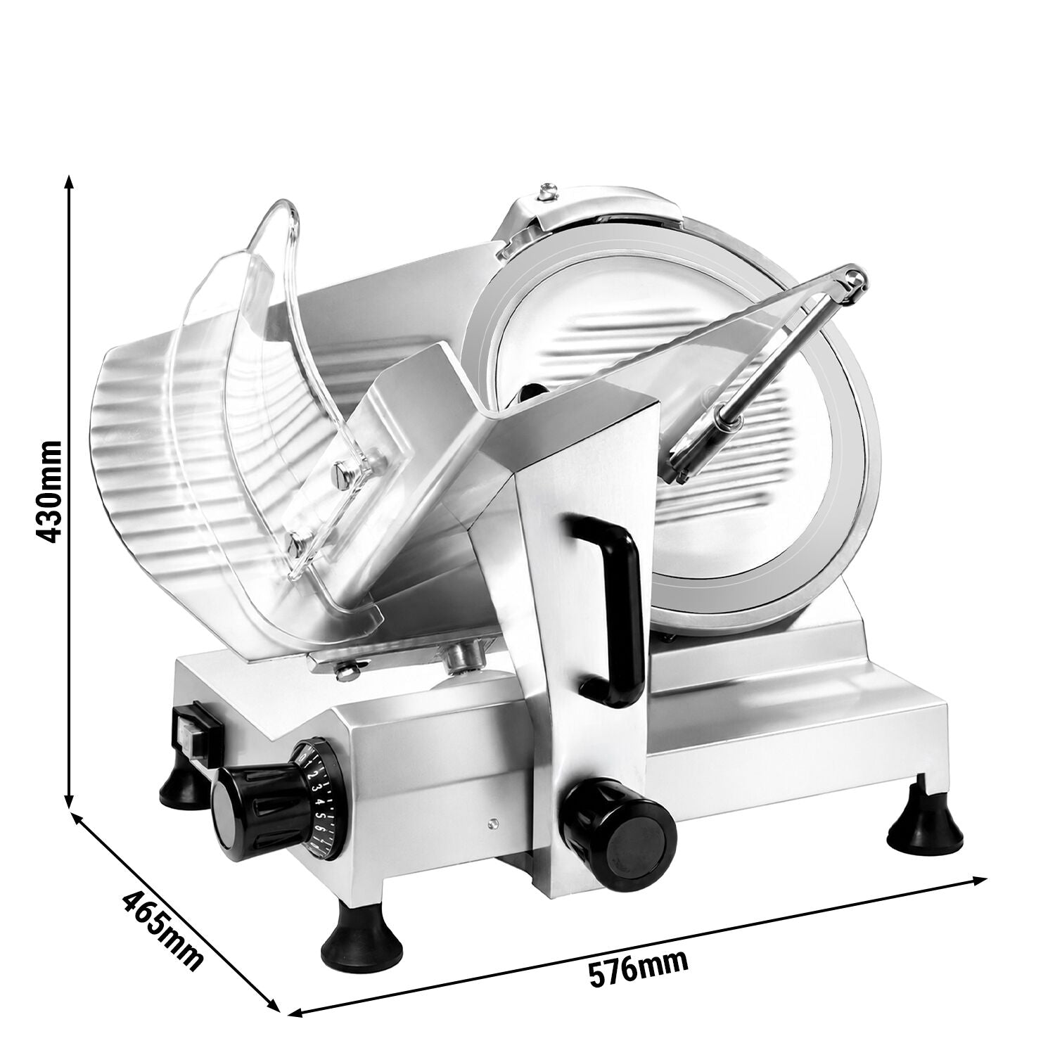 GGM Gastro Profesionální Nářezový Stroj Self-Lock 250 W Ø 300 mm