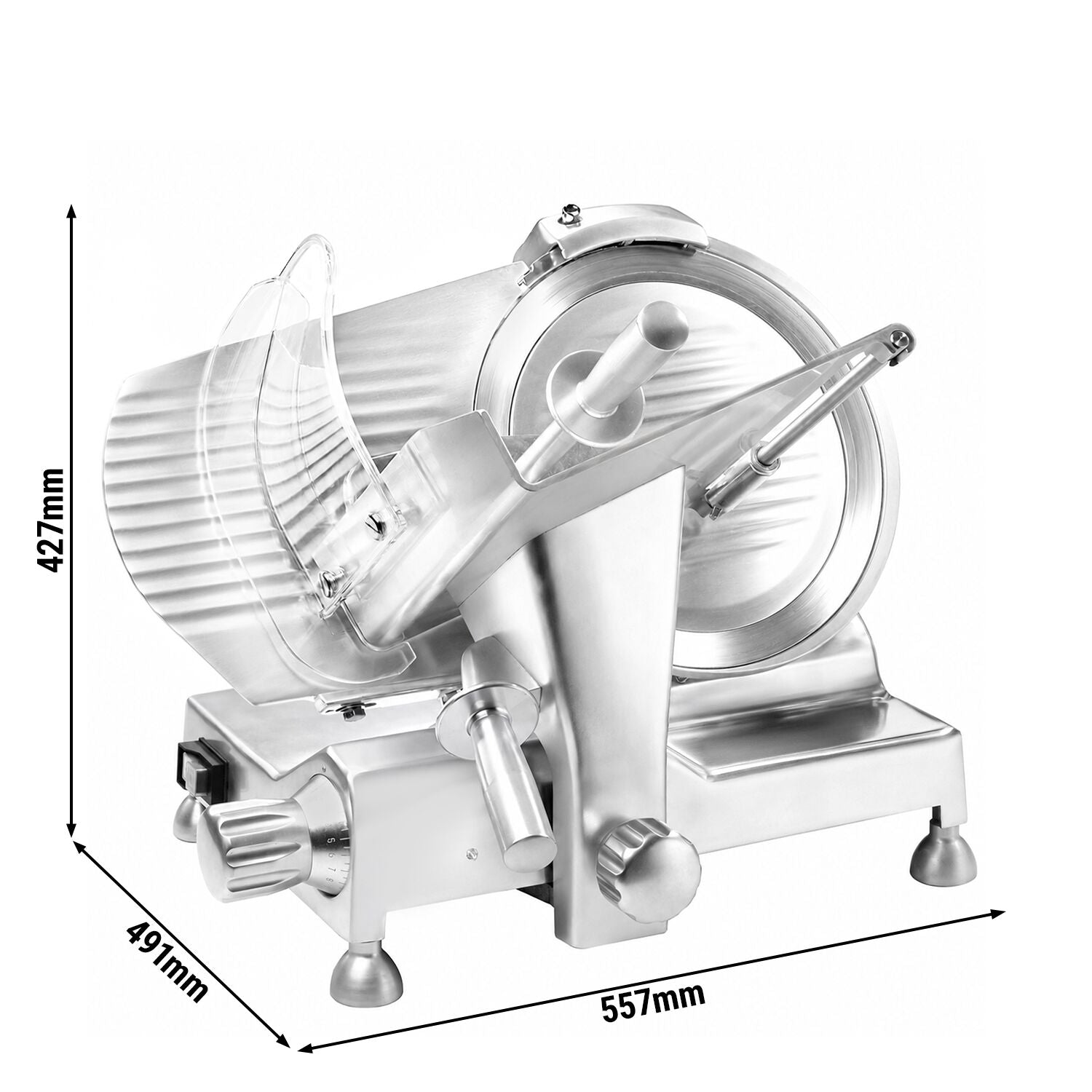 GGM Gastro Profesionální Nářezový Stroj Self-Lock 250 W Nůž 300 mm