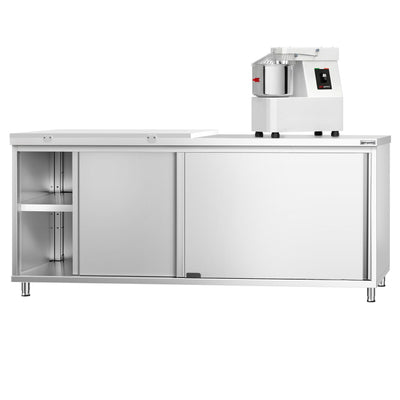 GGM Gastro PREMIUM Arbeitsschrank Edelstahl 2000 mm